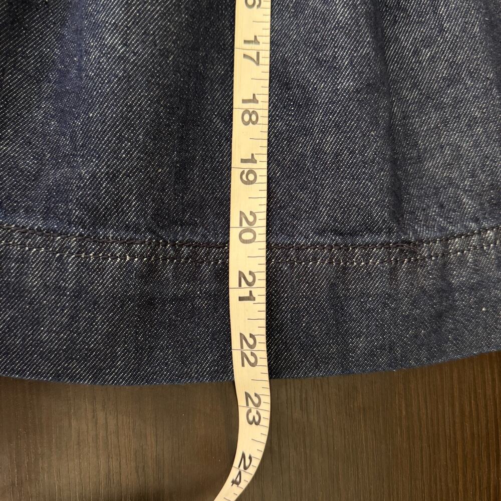 Free People Dark Blue Denim Skirt Set NWT - Picture 14 of 14